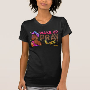 T-shirt Femme Noire Fidèle Embrassant La Force Divine