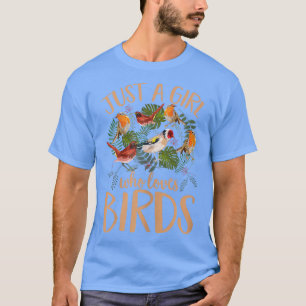 T-shirt Femme Oiseau À L'Observation De Joli Oiseau Amoure