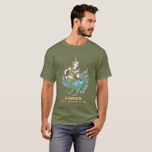 T-shirt Femme Oiseau Mythologique Thaïlandaise Kinnari Dor