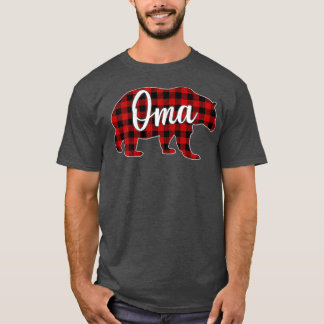 T-shirt Femme Oma Oear Chemise Noël Rouge Plaid Famille M