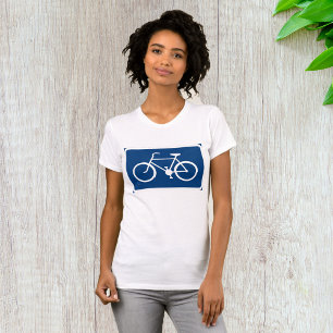 T-Shirt Femme Panneau Cycliste