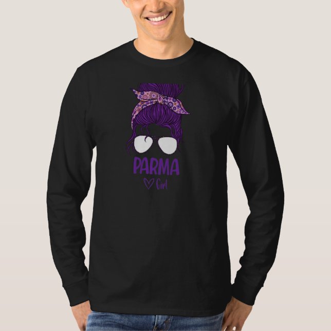 T-shirt Femme Parme Fille Née À Parme (Devant)