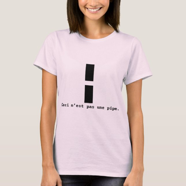 T-shirt femme pas un tuyau (Devant)