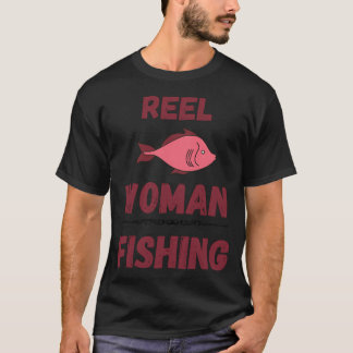 T-shirt Femme pêcheuse à la bobine
