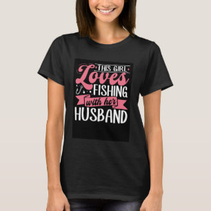 T-shirt Femme pêcheuse - Cette fille adore pêcher avec son
