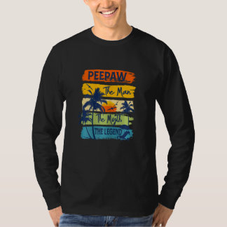 T-shirt Femme Peepaw L'Homme Le Mythe La Legend Beach Su