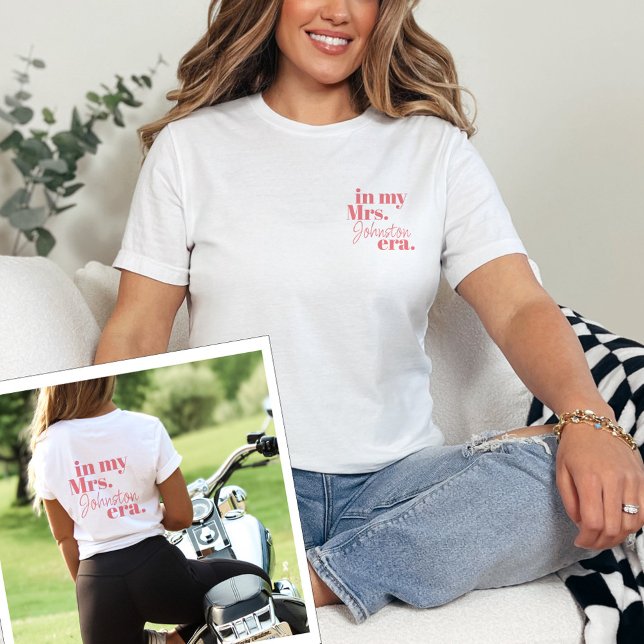 T-shirt Femme personnalisée Era Bride Lune de miel Cool te (Créateur téléchargé)