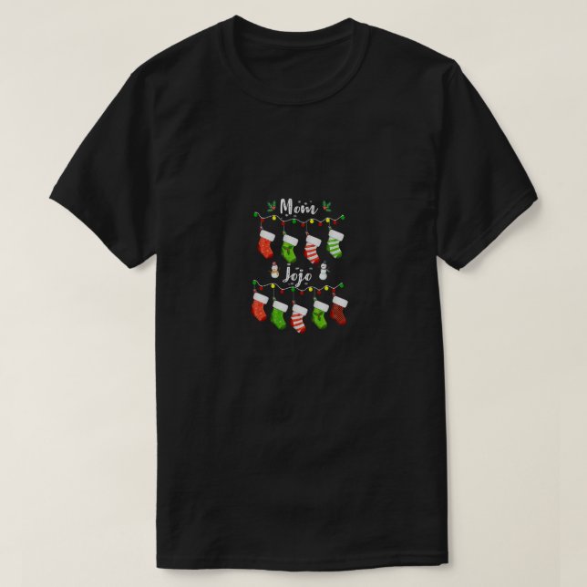 T-shirt Femme Personnalisée Maman Jojo cadeau de Noël - No (Design devant)