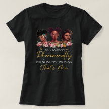 Femme phénoménale Noir de base T chemise