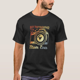 T-shirt Femme Photographe Mère Photographie Mère Caméra
