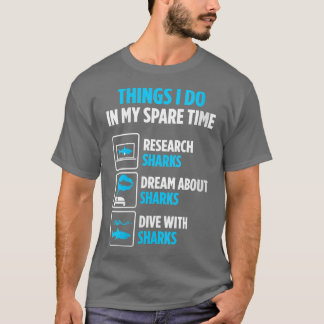 T-shirt Femme Plongée avec requins Great Shark Diver VNeck