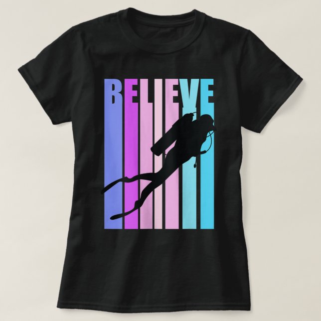 T-shirt Femme Plongée Plongée Plongée Plongée Plongée Plon (Design devant)