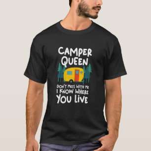 T-shirt Femme Plus Grand Camper Queen Fin De Discussion Vo
