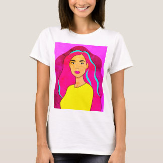 T-shirt femme pop art | Coloré Retro Graphic Tee
