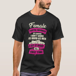 T-shirt Femme Postal Worker Postwoman Girl Cadeau
