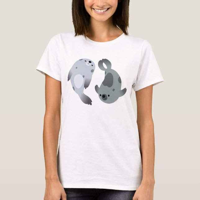 T-shirt Femme pour deux jolies joueuses de la harp (Devant)