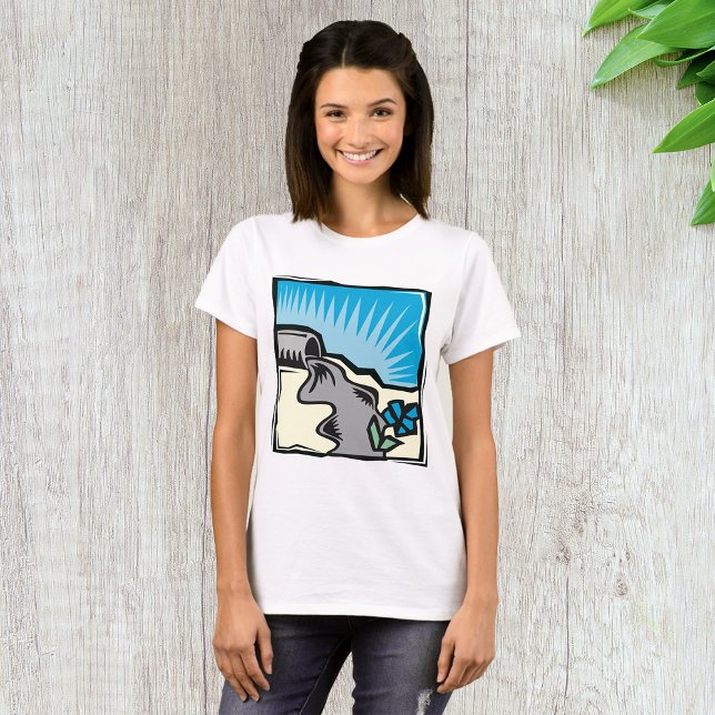 T-shirt femme pour tuyau d'eau de tempête (Créateur téléchargé)