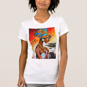 T-shirt femme princesse africaine
