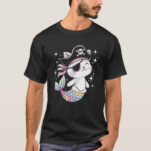 T-shirt Femme propriétaire de chat pirate sirène chaton