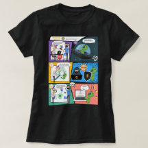 T-shirt femme protectrice de la BD noire