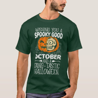 T-shirt Femme Pumpkin Horreur Épouvantable Halloween Col V