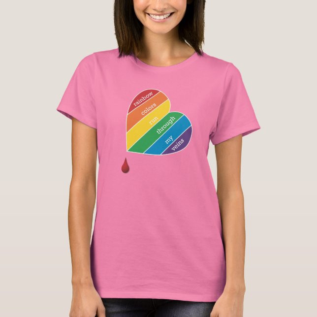T-shirt femme Rainbow Colors (Devant)