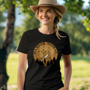 T-shirt Femme randonneuse vintage amoureuse de la randonné