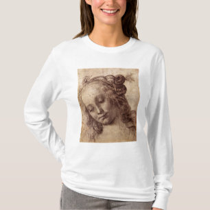 T-shirt Femme regardant vers le bas