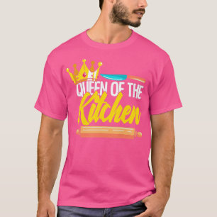 T-shirt Femme Reine De Cuisine Cuisine Cuisinière Chef Mam