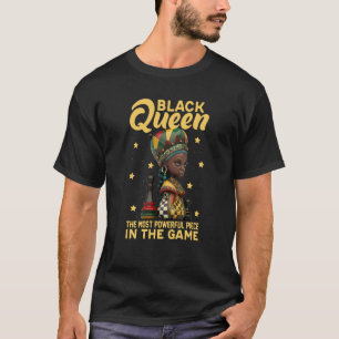 T-shirt Femme Reine Noire Les échecs les plus puissants Am