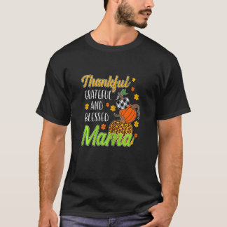 T-shirt Femme Remerciements Grateful Blessé Maman Automne