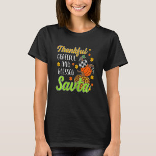 T-shirt Femme Remerciements Grateful Savta Automne automne