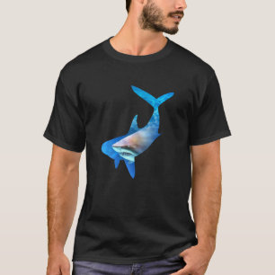 T-shirt Femme Requin Silhouette 01 Femmes Adulte