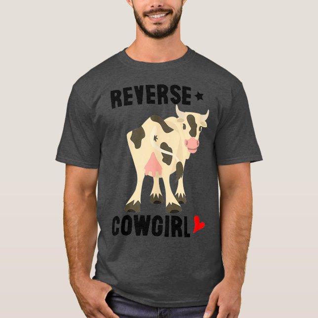 T-shirt Femme Reverse Cowgirl Funny T s pour femmes Adulte (Devant)