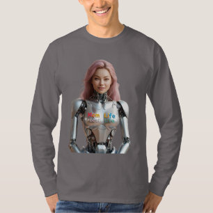 T-shirt Femme Robot Futuriste
