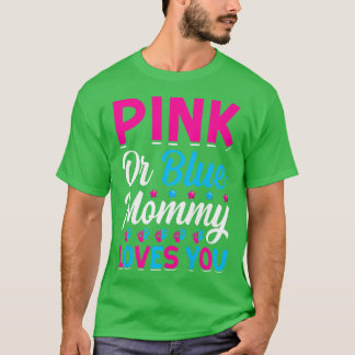 T-shirt Femme Rose ou Bleu Maman t'aime - Maman à être