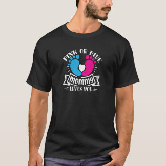 T-shirt Femme Rose ou bleu maman vous aime