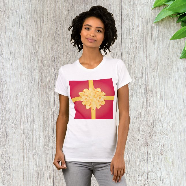 T-shirt Femme Ruban Et Bow (Créateur téléchargé)