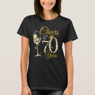 T-shirt Femme Salue À 70 Ans 70e Anniversaire Reine 