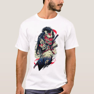 T-shirt Femme Samouraï Zombie – Art de Guerrière Défunte