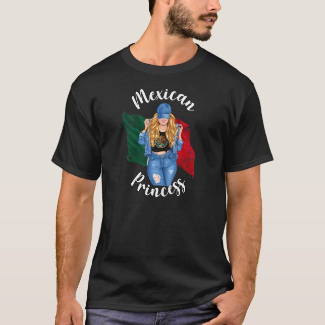 T-shirt Femme Sassy Blonde Mexicaine Princesse Mexique Dra (Devant)