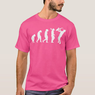 T-shirt Femme Saxophoniste Idée Cadeau Évolution Jazz Musi