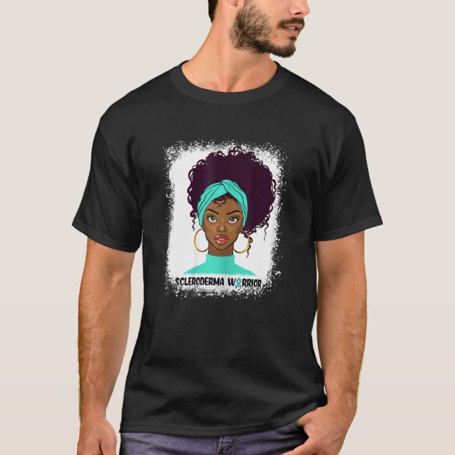 T-shirt Femme Scleroderma Guerrier Curly cheveux naturels  (Devant)