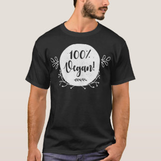 T-shirt Femme Simple Cute 100 Vegan Plante Diet Veg
