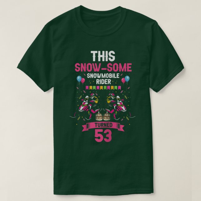 T-shirt Femme Skimobile Anniversaire Conception pour Snowm (Design devant)