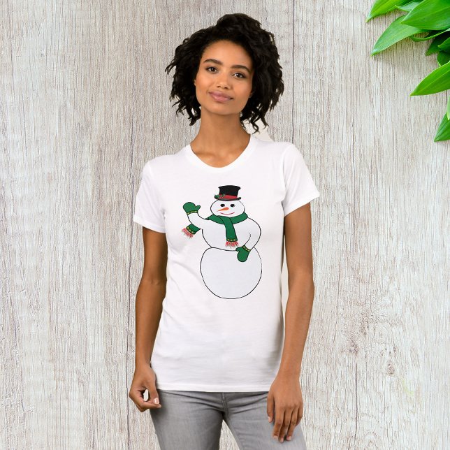 T-Shirt Femme Snowman (Créateur téléchargé)