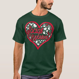 T-shirt Femme Social Worker Heart Cadeau