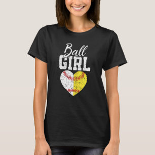 T-shirt Femme Softball Girl For Women Pitcher Catcher Mo
