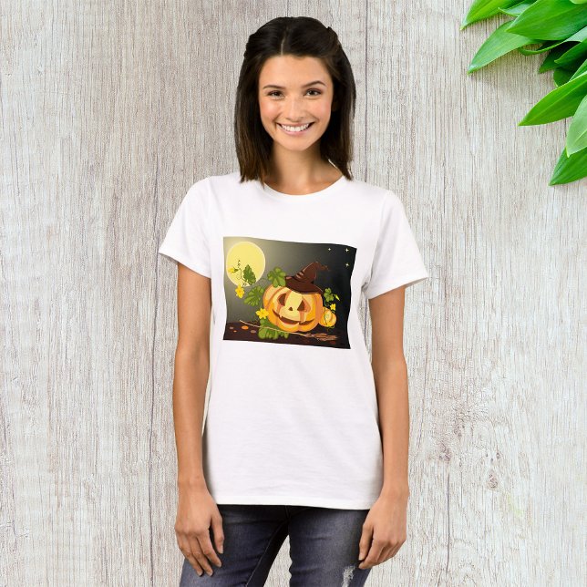 T-shirt femme sorcière citrouille (Créateur téléchargé)
