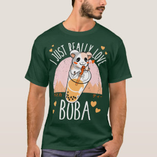 T-shirt Femme Souris Boba Drôle Anime Japonais Buble Thé